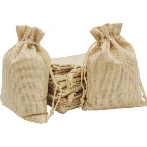 Sacs à cordon, sacs calendrier de l'Avent, sacs Père Noël, sacs à lunch, trousses de toilette, pochettes à bijoux, sacs pour petits objets, sacs à jouets, matières naturelles (1/5)