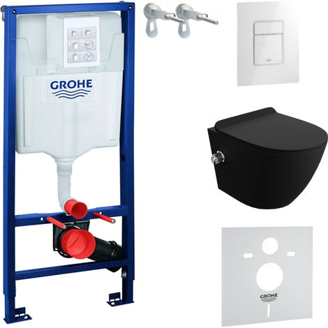 GROHE WC Set mit Vorwandelement, Wand-WC und Spülknopf (1/5)