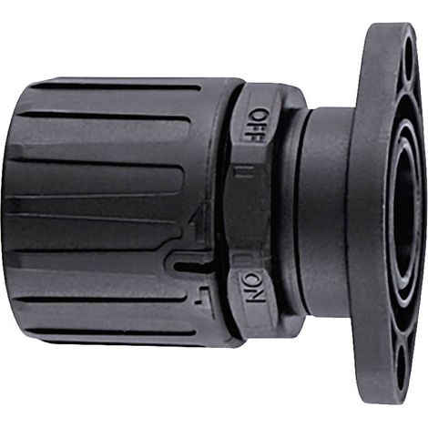 HellermannTyton 166-21202 HG28-SFL-PA66-BK Raccordo a vite del tubo flessibile Nero Piatto 1 pz.