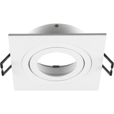 Collerette spot encastré NEW TRIA® 75 intérieur carré orientable blanc - SLV - 1007349 (1/3)