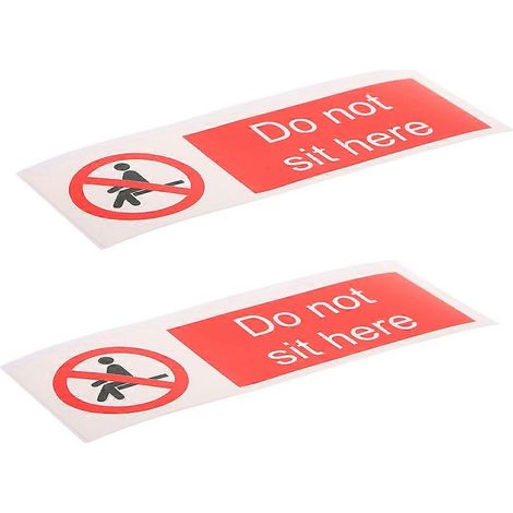 Autocollants de sécurité auto-adhésifs « Ici » (lot de 10) - Résistants et compacts (1/5)