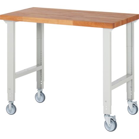 Rau Établi mobile réglable en hauteur 7000-1, L1250xP700xH950-1000mm (1/4)