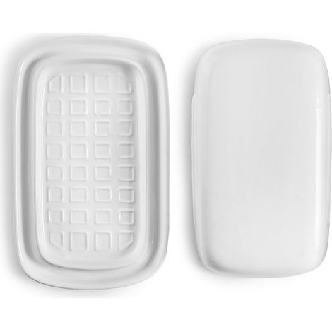 Ibili Butterplatte Keramik klar 16,5x10x6 cm