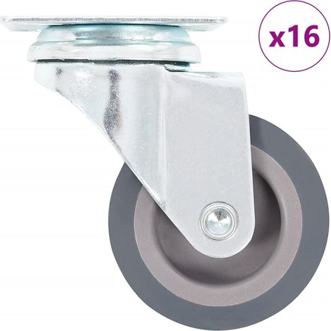 vidaXL 16 pcs Roulettes pivotantes 50 mm