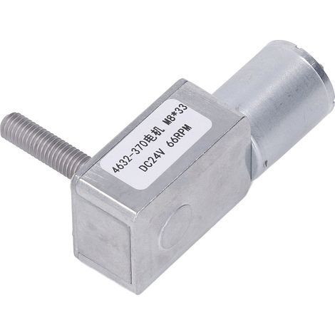 24-V-Gleichstrom-Getriebemotor, 66 U/min, Drehzahlreduzierung, selbstsichernde Welle, Gewinde M8x33 mm (1/5)