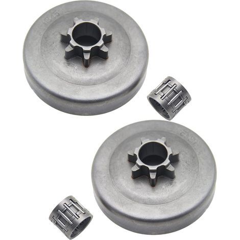 Clutch Drum Bell - 7 Dents - Compatible Avec Tronçonneuse Husqvarna 350 Et 340 - Lot De 2 (1/4)