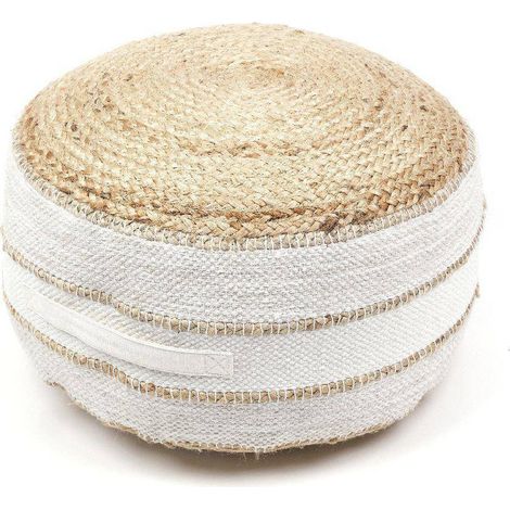Today Modell Baumwolle Jute Pouf Beige 50 cm (1/3)