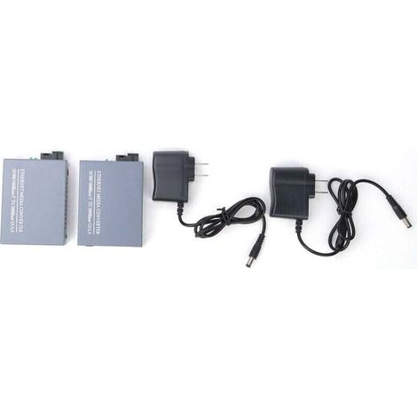Convertisseur photoélectrique Gigabit 110-240 V fibre optique émetteur-récepteur monocœur large bande transmission de données rapide (HTB-GS-03AB)
