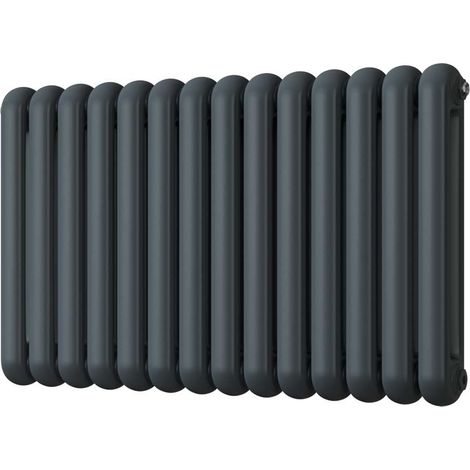 Sherwood - Anthracite Round Top Column Radiator H600mm x W993mm 2 Column (1/3)