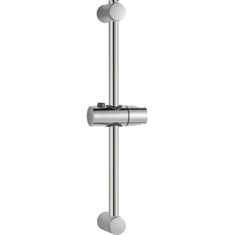 Barre de Douche 60cm,Barre Douche,Support de Douche 26 à 59cm,avec support pommeau de douche,Barre de douche de remplacement,Chrome (1/4)