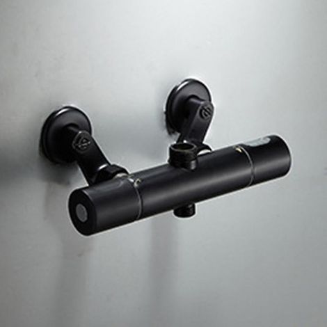 Robinets mitigeurs noirs pour salle de bain (eau chaude et froide) pour baignoire et douche - Parfaits