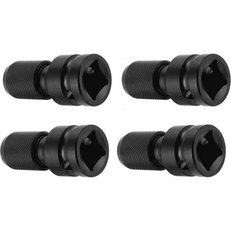 Lot de 4 Adaptateurs 1/2 Carré à 1/4 Hexagonal pour Clés à Cliquet et Embouts Tournevis (1/4)