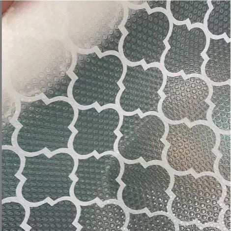 Tapis de Tiroir 30x300cm Non-adhésif,Imperméable l'huile Antidérapant,Tapis Frigo EVA Plastique Tapis Protection pour Cuisine Réfrigérateur (Point Quatrefoil) (1/5)
