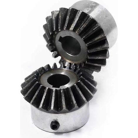 Pignon de moteur, petit engrenage, engrenage, accessoires de moteur, pignon de moteur, engrenage à denture hélicoïdale, pignon modulaire, pignon de moteur conique 1:1 (1/4)