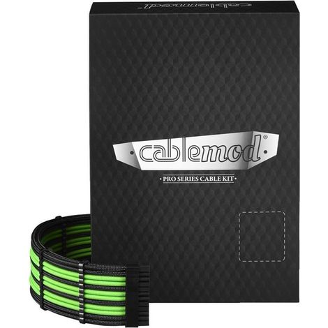 CableMod PRO ModMesh C-Series RMi/RMx Negro/Verde claro - Kit de cables