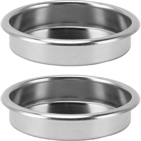 2 pièces Filtre Aveugle 58 mm, Panier de Filtre Aveugle à Insert de rinçage à Contre-Courant en Acier Inoxydable pour Machine à café (1/5)
