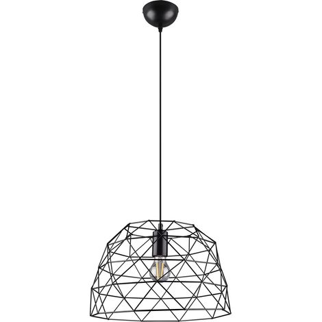 VINTAGE suspension salle à manger suspendu plafond cuisine lampe cage noir mat Reality Lighten R30719032 (1/5)