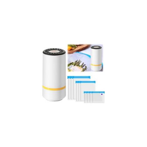 Machine sous vide alimentaire – Moteur 4,6L/min – 10 sacs réutilisables – Conservation jusqu'à 5 fois plus longue (1/5)