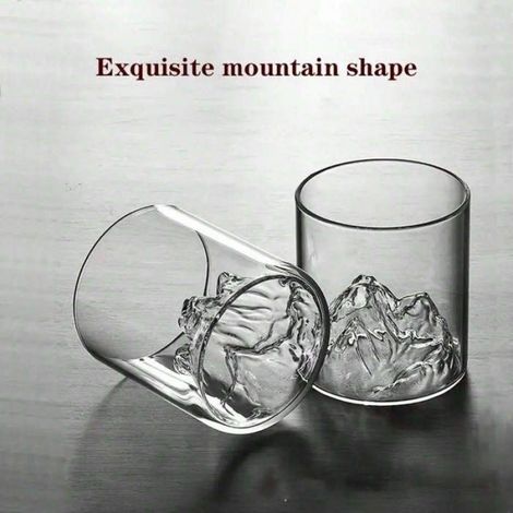 Verre À Whisky - Verre À Cocktail Et À Thé - Transparent En Verre Trempé - Pour Maison Et Bar - 4 Pièces (1/4)