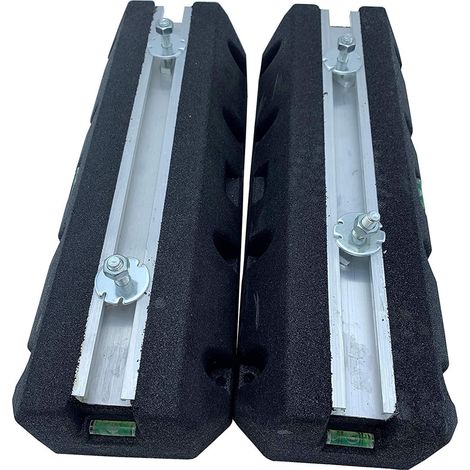 Supports anti-vibration en caoutchouc pour pompe à chaleur piscine – Charge max 400 kg – Installation rapide sans dalle béton – Lot de 2 – Edenea