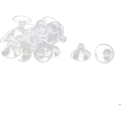 Ventouses transparentes en caoutchouc 20pcs pour verre - Anti-collision 18mm (1/5)