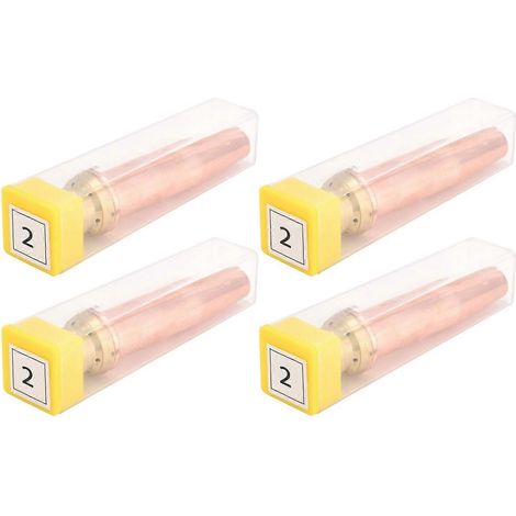 Lot de 4 embouts de chalumeau à propane pour découpe haute température, coupe rapide et isobare, buse n° 2