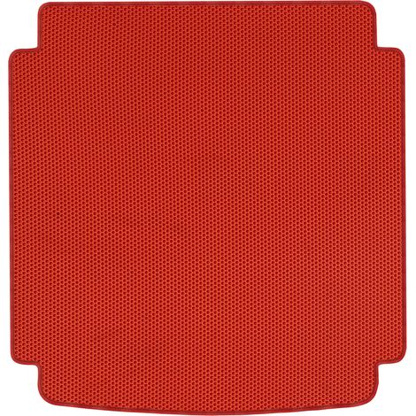Alfombrilla de maletero de EVA para Audi A4 B8 Kombi (2008-2015), diseño de panal de abeja - Rojo (1/5)