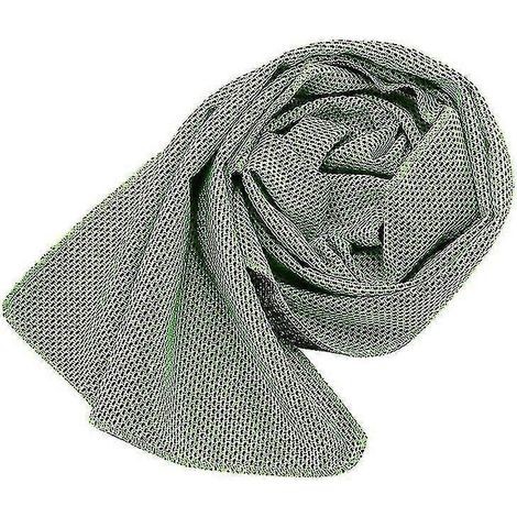 Serviette de jogging rafraîchissante et absorbante, couleur unie-Green (1/4)