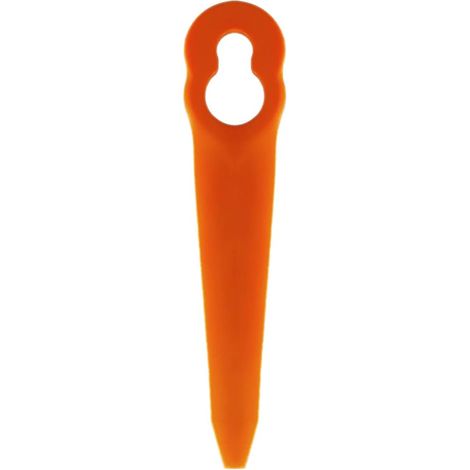 100 lames orange L90 pour tondeuses Einhell, Bosch et CMI - Lames en plastique