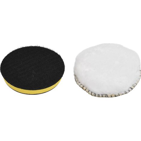 Kit de 24 tampons de polissage pour perceuse, embout de polissage de 7,6 cm (3 pouces), pour le lustrage et le cirage d'automobiles et de yachts (1/4)