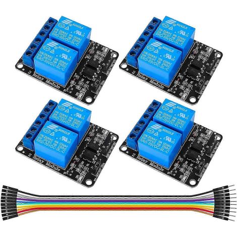 Module relais 2 canaux avec isolation par optocoupleur 5 V pour Arduino (1/5)