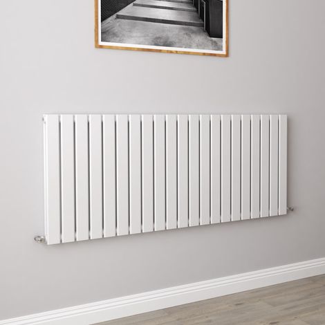 AICA Flat Panel Radiator Designer Central Heating Horizontal 600x1428mm Double White