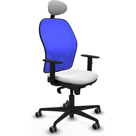 Sedia Ufficio con Poggiatesta Jorquera Piqueras y Crespo 1D036G1 Bianco (1/5)