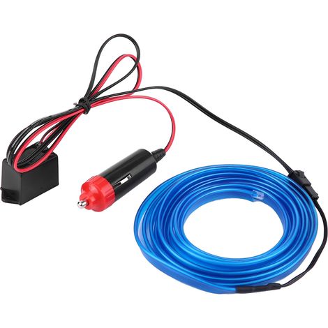 Ruban Néon LED Bleu Froid 12V pour Intérieur Voiture, Bandeau Lumineux d'Ambiance, Décoration Panneau Auto, Éclairage de Habitacle (1/5)