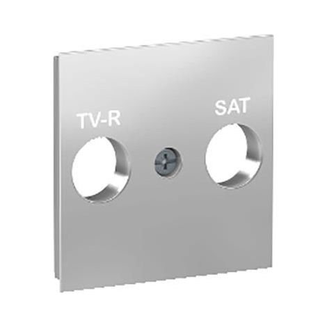 Caratula toma R-TV/SAT aluminio SCHNEIDER NU944130