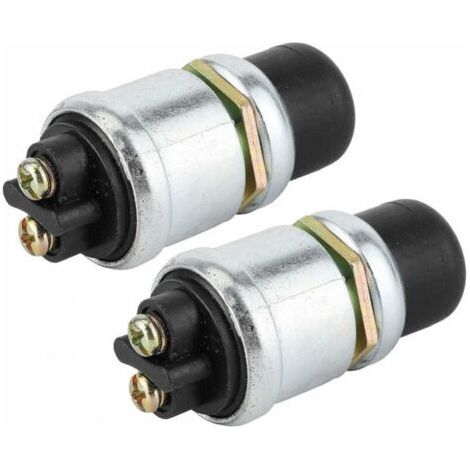 Interrupteur à bouton poussoir 2 pièces klaxon interrupteur de démarrage du moteur SPST bouton poussoir démarreur étanche bouton poussoir interrupteur de démarrage 50A 12V pour bateau de voiture (1/5)