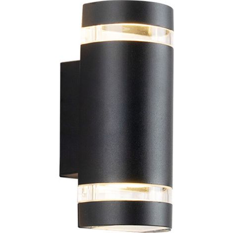 Moderne D-förmige Außenwandleuchte aus Aluminium – 17 cm x 12 cm x 6 cm, Leuchtmittel nicht enthalten