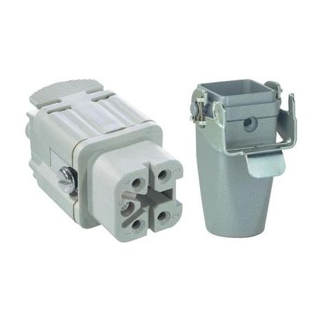 Lapp Kit de conectores eléctricos gris 4 polos + PE