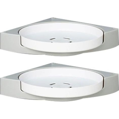Bardusch-Étagère d'angle de douche, rotation à 360°, plateau tournant pour douche, organiseur de salle de bain, dortoir et cuisine (1/5)