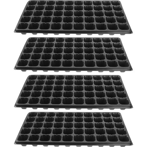 Plateau De Germination 54X28X4.5 Cm 50 Trous Bac De Semis Réutilisable en Plastique Léger pour Jardinage Intérieur Et Serre