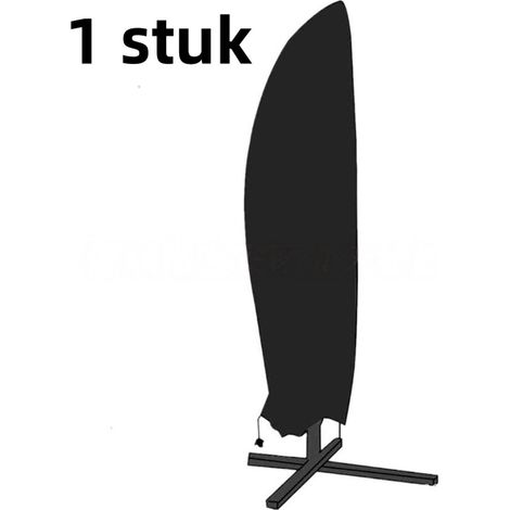 housse de parasol d'extérieur - housse de parasol banane - parasol anti-poussière - noir (1/5)