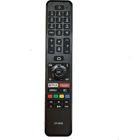 Télécommande CT-8556 pour téléviseur LCD intelligent à commande vocale Toshiba (1/2)