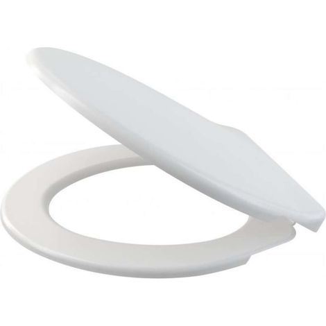 Alcadrain Toiletzittingen - Abattant WC Basic antibactérien, blanc A6551 (1/2)