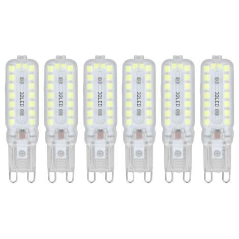 6pcs 7W G9 LED Bulbs 360° Dimmable Lighting Replacement Bulb for Office Wall Lamp White Light 220-240V (1/5)