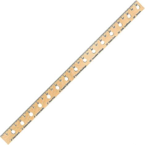 Pflanzlineal aus Holz, faltbar, mit Löchern, glatte Kanten, gratfrei, einfach zu bedienen, leicht, tragbar – ideal für den Garten.-Burlywood (1/5)