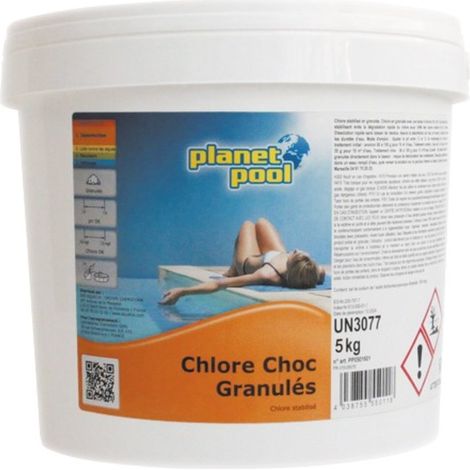 Chlore choc granulés Planet pool - 5 kg (1/2)