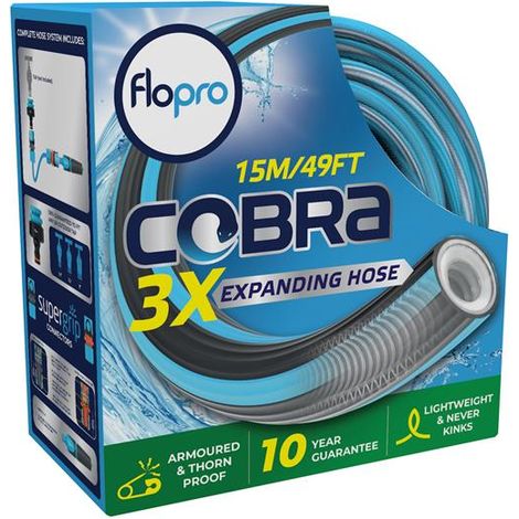 Flopro 70300936 Cobra Expanding Hose Set 15m FLO70300936