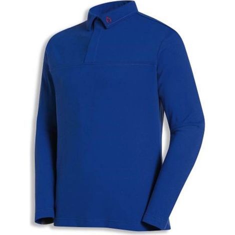 Uvex Langarm Herren-Arbeitsshirt - Blaue Männer-Poloshirt - Verstärkung im Schulterbereich: M (1/2)