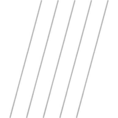 Tiges filetées entièrement M5 × 400 mm en acier inoxydable 304 – Lot de 5 pièces pour fixations meubles et ancres (1/5)