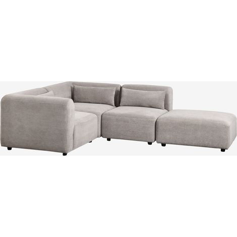 SKLUM 3-teiliges modulares Ecksofa mit Fogler-Hocker                                   